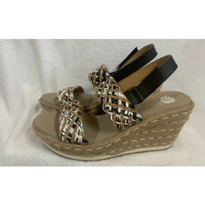 Yellowbox Womens 9 Arula Slide Wedge Slingback Sandal Worn Once